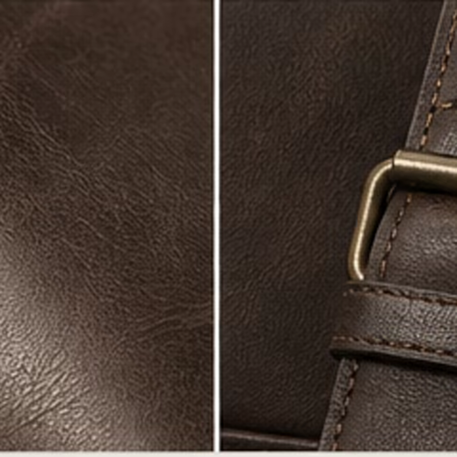 Leather and buckle detail